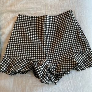 Zara gingham shorts